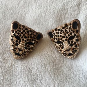 Gold Jaguar Earrings🔥